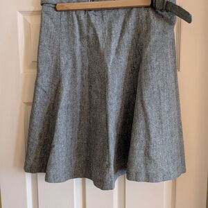 Brown Women's Skirt With Belt